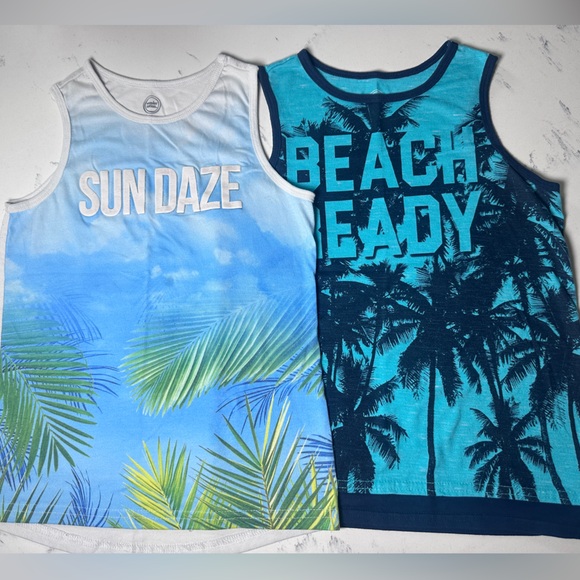 wonder nation Other - 2 Pk Boys Wonder Nation Beach Ready Sun Daze Tank Top   (Sleeveless) size 10/12